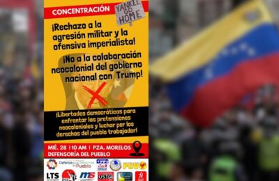 Declaración unitaria. Ante la situación en Venezuela