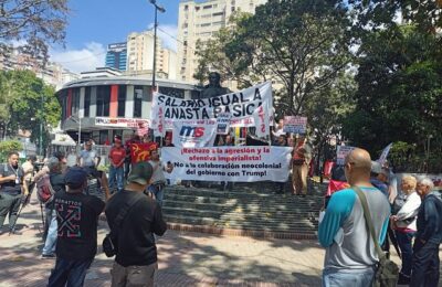 Izquierda opositora realizó acto, con entrega de carta a la Defensoría del Pueblo